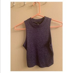 American Dream blue crop tank top